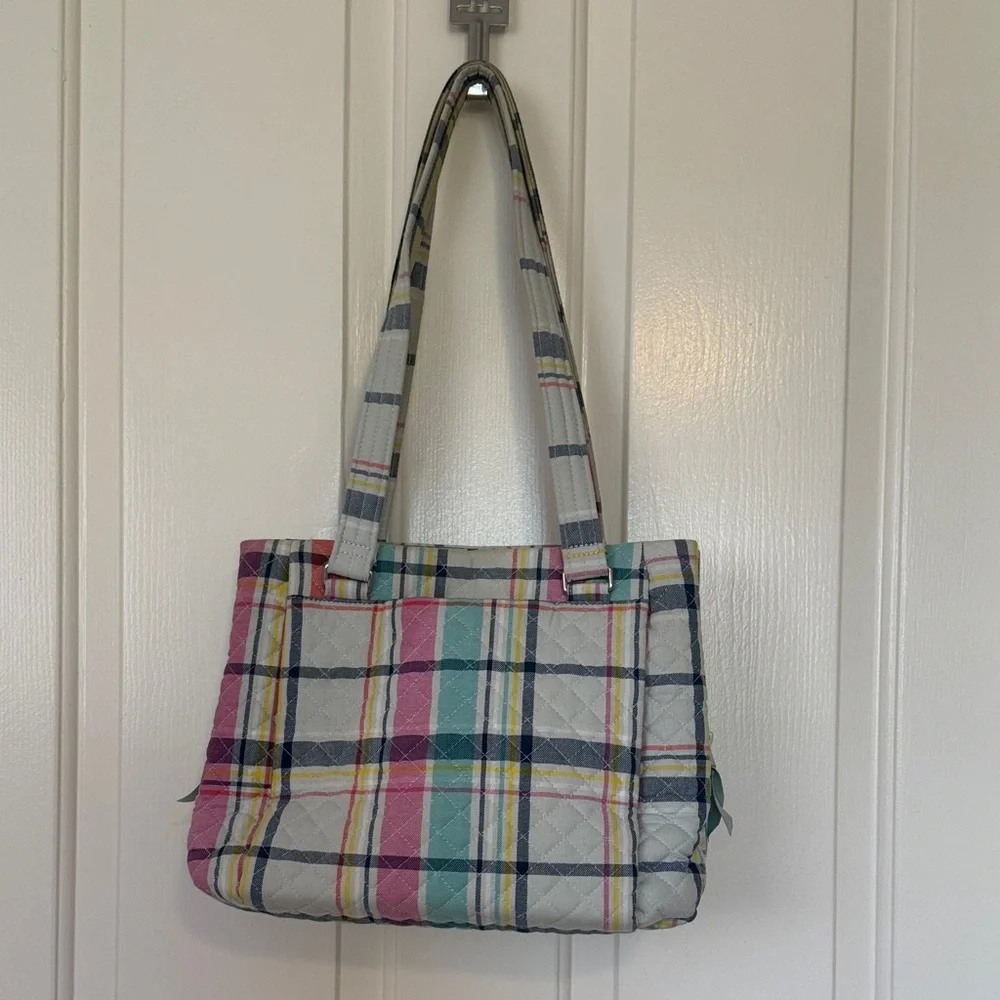 Vera Bradley “Picnic Plaid” Multi compartment Shoulder Bag - Picture 1 of 3